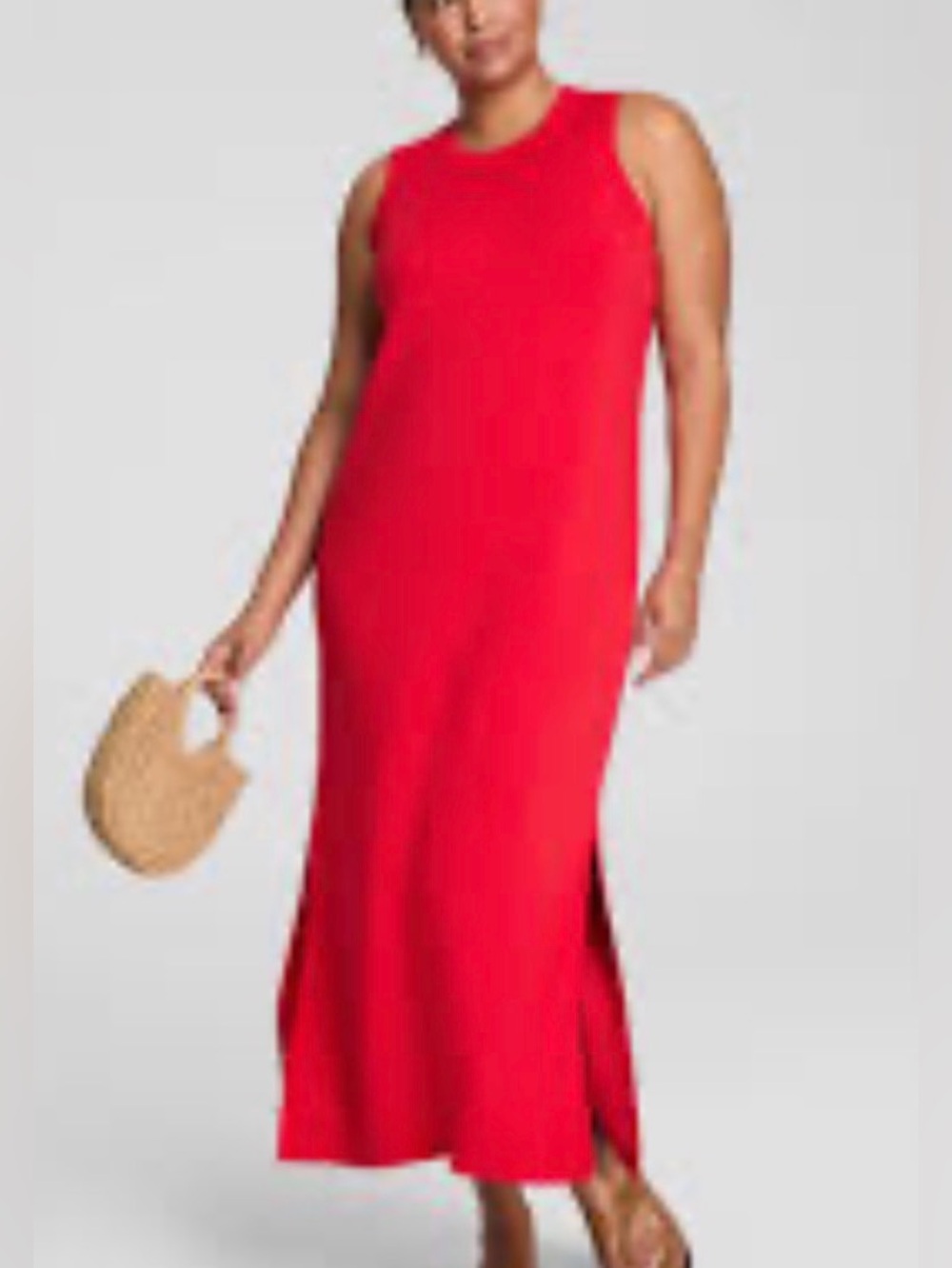 NWT Spanx Air Essentials Maxi tank dress Red Large